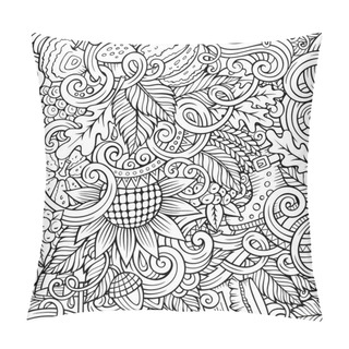 Personality  Cartoon Cute Doodles Autumn Seamless Pattern Pillow Covers