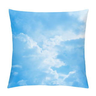 Personality  Blue Cloudy Sky Vector Background Pillow Covers