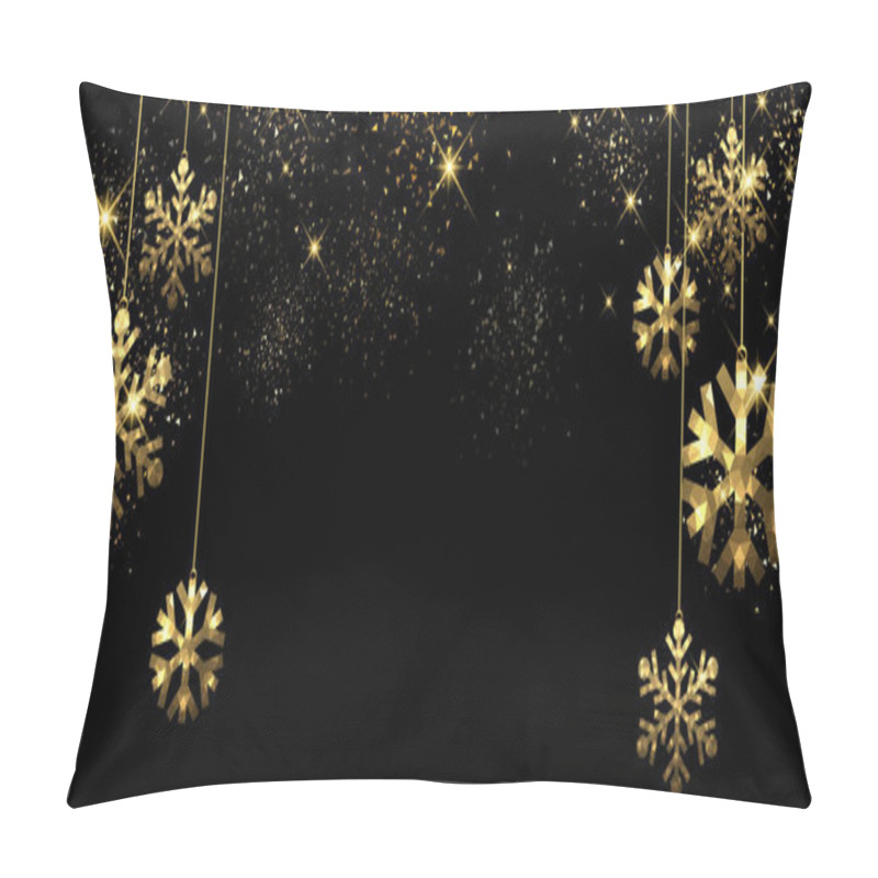 Personality  Christmas  background with snowflakes pillow covers