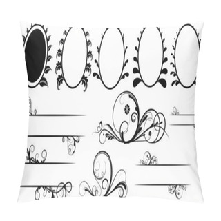 Personality  Ornament Floral Design Frame N Dividers Pillow Covers