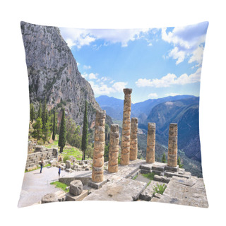 Personality  Delphi Ruins In Greece Pillow Covers