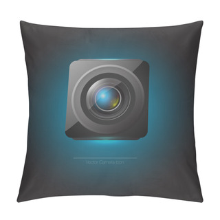 Personality  Vector Web Camera Icon. Pillow Covers