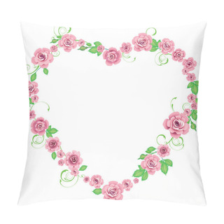 Personality  Frame With Roses Pillow Covers