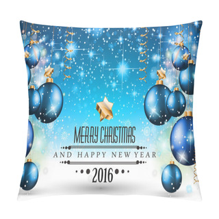 Personality  Merry Christmas Seasonal Background Pillow Covers