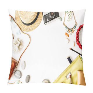Personality  Travel Kit: Straw, Hipster Retro Camera Pillow Covers