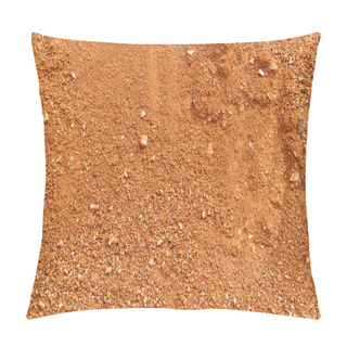 Personality  Ground Surface Texture, Red Soil Background Pillow Covers