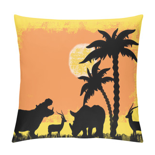 Personality  African Safari Theme Pillow Covers