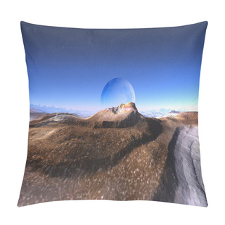 Personality  Rock Formation In Shape Of Alien Face Pillow Covers