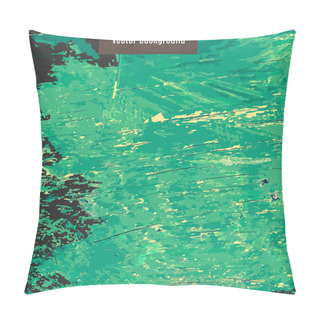 Personality  Texture Painted Green Boards Pillow Covers