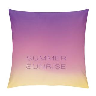 Personality  Tender Sunrise Color Smooth Gradient Background Wallpaper. Vecto Pillow Covers