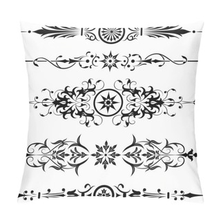 Personality  Element For Design, Corner Flower, Vector Pillow Covers