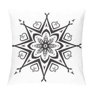 Personality  Abstract Black Mandala Pillow Covers