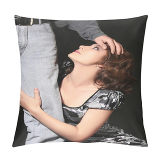 Personality  Couple Woman Slave Submission  Pillow Covers