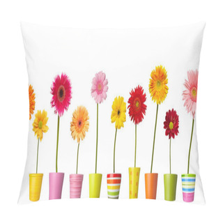 Personality  Flower Nature Garden Botany Daisy Bloom Pot Pillow Covers