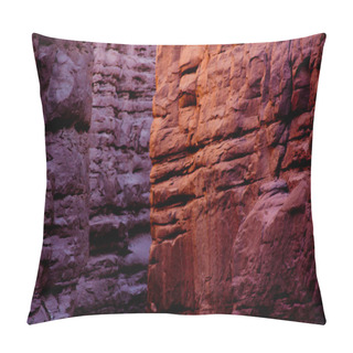 Personality  Canyon Rocks In Violet Pillow Covers