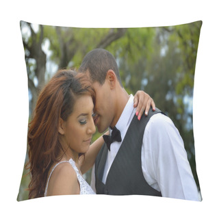 Personality  Wedding Couple In Nature Pillow Covers