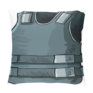 Personality  Illustration Of Bullet Proof Vest Pillow Covers