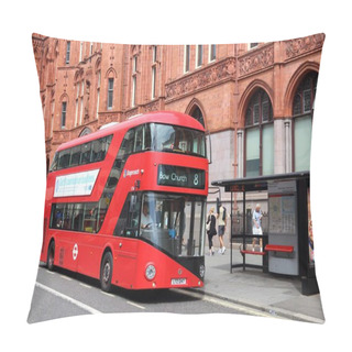Personality  London City Bus Pillow Covers