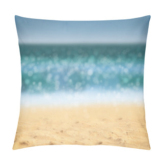 Personality  Defocused Beach Background Pillow Covers