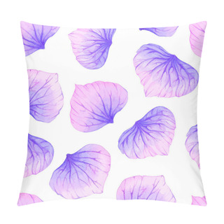 Personality  Pattern With Purple Flower Petals. Pillow Covers