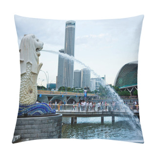 Personality  The Merlion Fountain - Singapore Pillow Covers