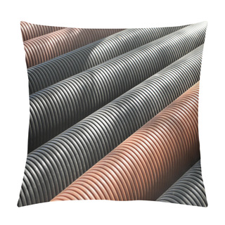 Personality  Pvc Pipes As Abstract Background Pillow Covers