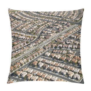 Personality  Urban Housing Sprawl. Pillow Covers