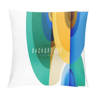 Personality  Abstract Background Circle Design Pillow Covers