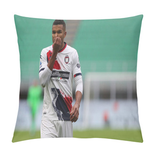 Personality  Milano, Italy. 03th January 2021. Junior Messias Of Fc Crotone  During The Serie A Match Between Fc Internazionale And Fc Crotone. Pillow Covers