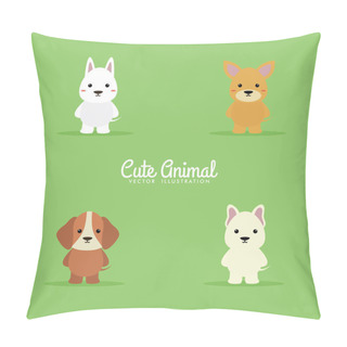 Personality  Cute Cartoon Dogs Pillow Covers