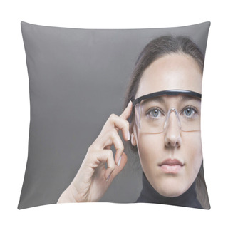 Personality  Futuristic Smart Glasses Pillow Covers