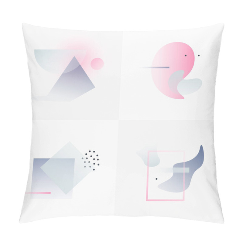 Personality  Gradient Geometric Forms pillow covers