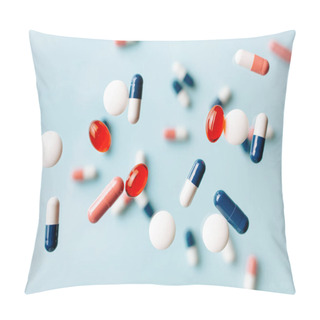 Personality  Flying Pill Tablet Capsule Levitation Medicine. Medical Treatment For Disease Flu Virus Pillow Covers