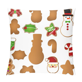 Personality  Gingerbread (Christmas Festival Biscuit - Cookie) Pillow Covers