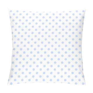 Personality  Pale Blue Polka Dots On White Pillow Covers