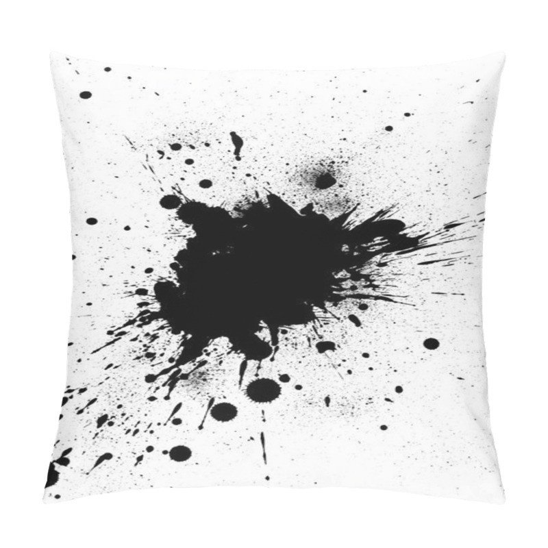 Personality  Black ink splash design pillow covers