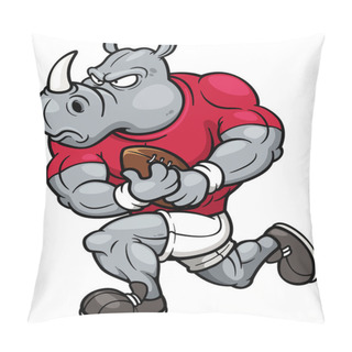 Personality  Cartoon Rugby Player Pillow Covers