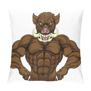 Personality  Boar Warthog Mascot Pillow Covers