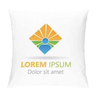 Personality  Successful People Business Icon Logo Pillow Covers