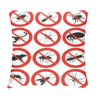 Personality  Pests Icon Pillow Covers