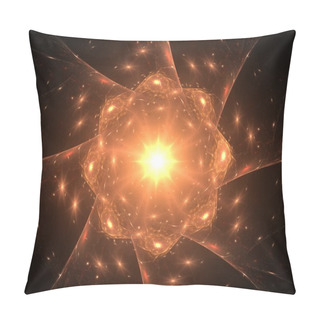 Personality  Abstract Lens Flare Space Or Time Travel Concept Background Pillow Covers
