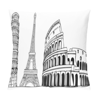 Personality  Monuments In The World Pillow Covers