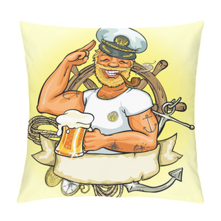 Personality  Sailor Logo Pillow Covers
