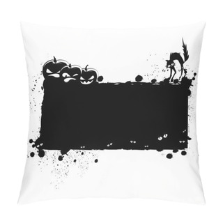 Personality  Halloween Grunge Silhouette Background Pillow Covers