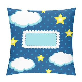Personality  Night Sky - Vector Illustration. Pillow Covers