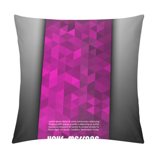 Personality  Abstract Template Background With Triangle Shapes Pillow Covers