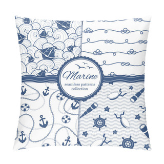 Personality  Marine Seamless Background Pillow Covers