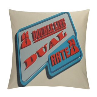 Personality  Text Bubble. Motivation Quote Double Life Dual Rate Pillow Covers