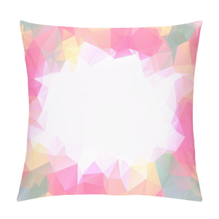 Personality  Neutral Pink Polygon Background Or Vector Frame Pillow Covers