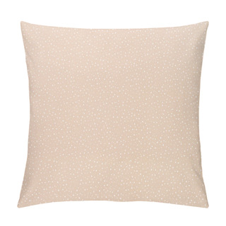 Personality  Set Of Different Sized White Circles On Beige Pillow Covers